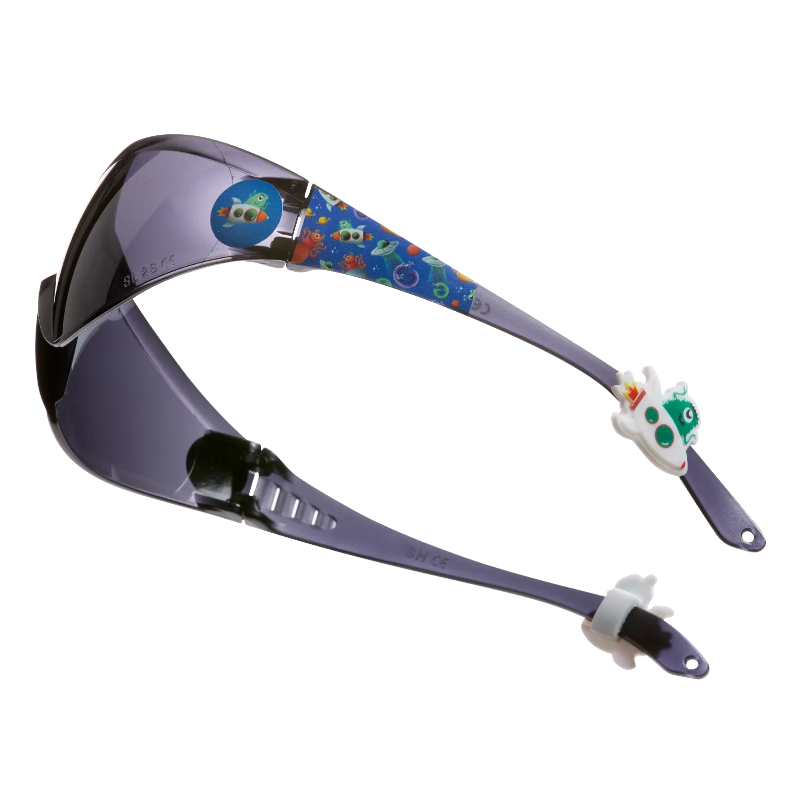 Schutzbrille Kinder getönt Weltall blau