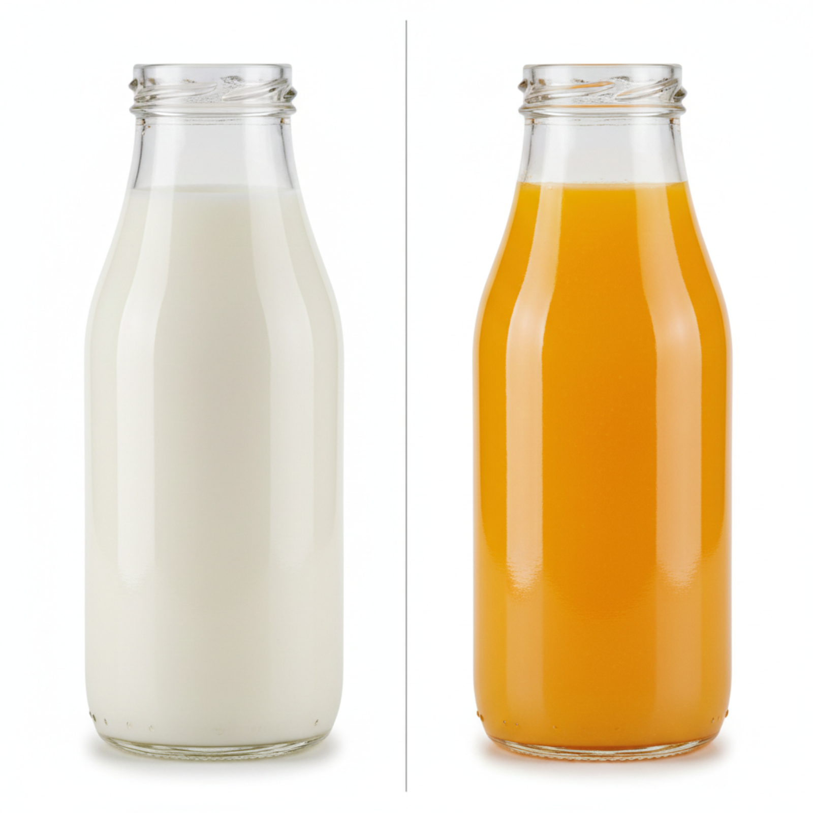 Milchflasche  aus Glas