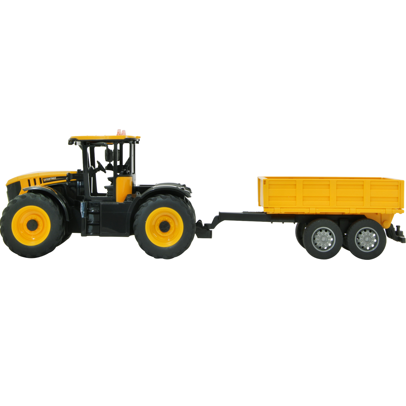 JCB Traktor mit Kippanhänger