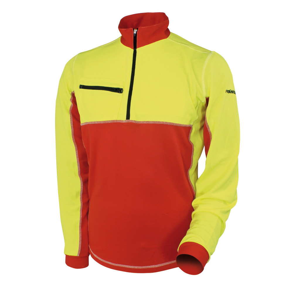 Funktions T-Shirt mit Zipp Kurzarm