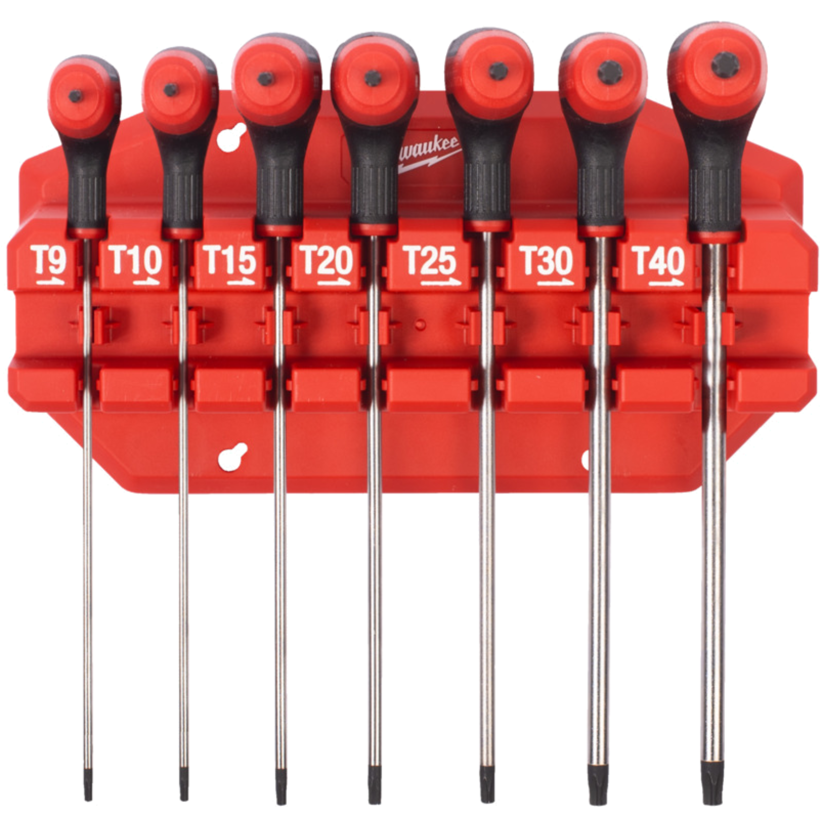  Set di chiavi Torx Milw. 7 pezzi con cappuccio antiurto e supporto