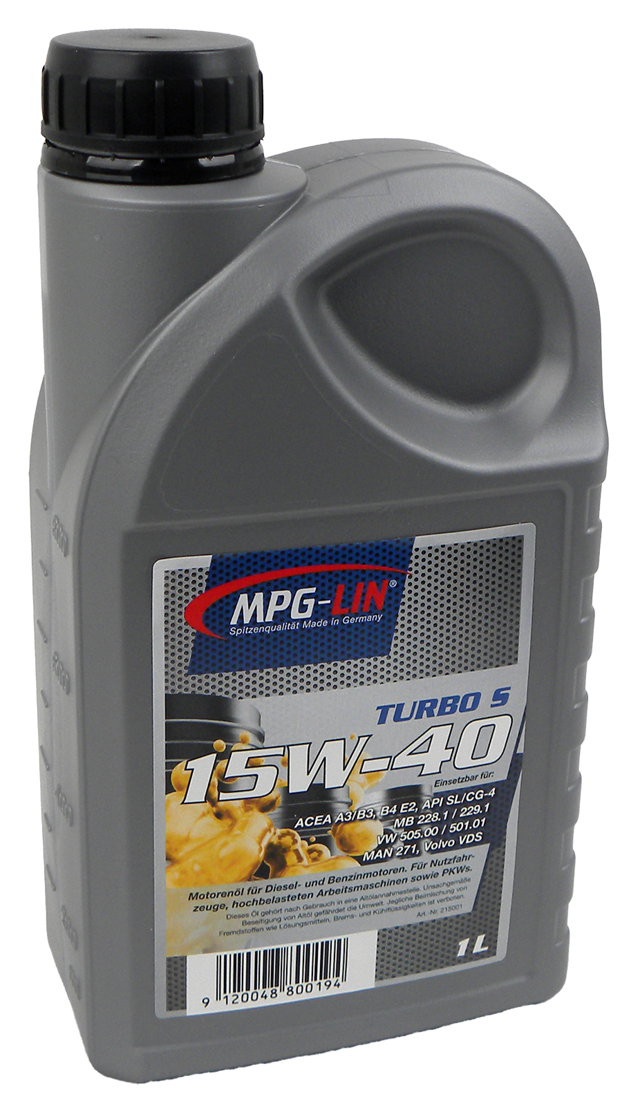 Motoröl Turbo S SAE 15W/40