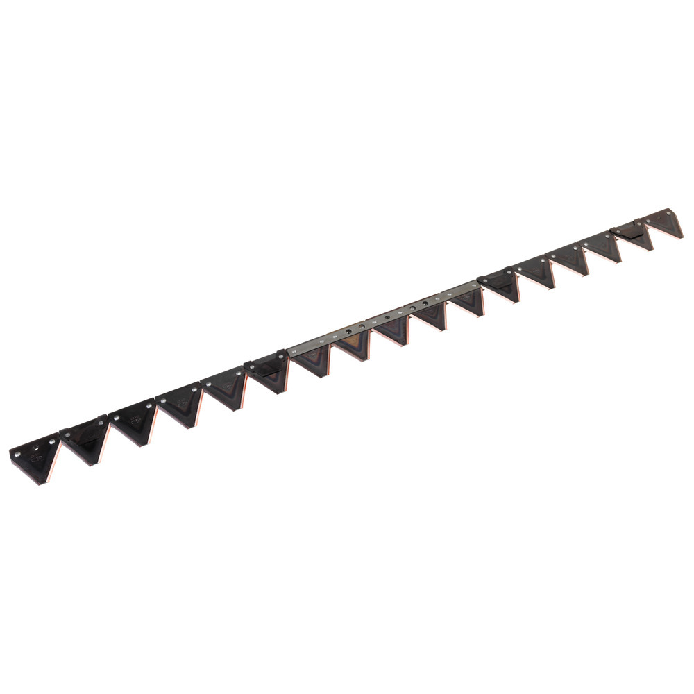 Mähmesser zu Reform, 2 Gewindelöcher M8, Lochabstand 152 mmMähmesser zu Bucher M-Serie mit Pfeilschnittbalken T61, H150550070, LA=152 mm