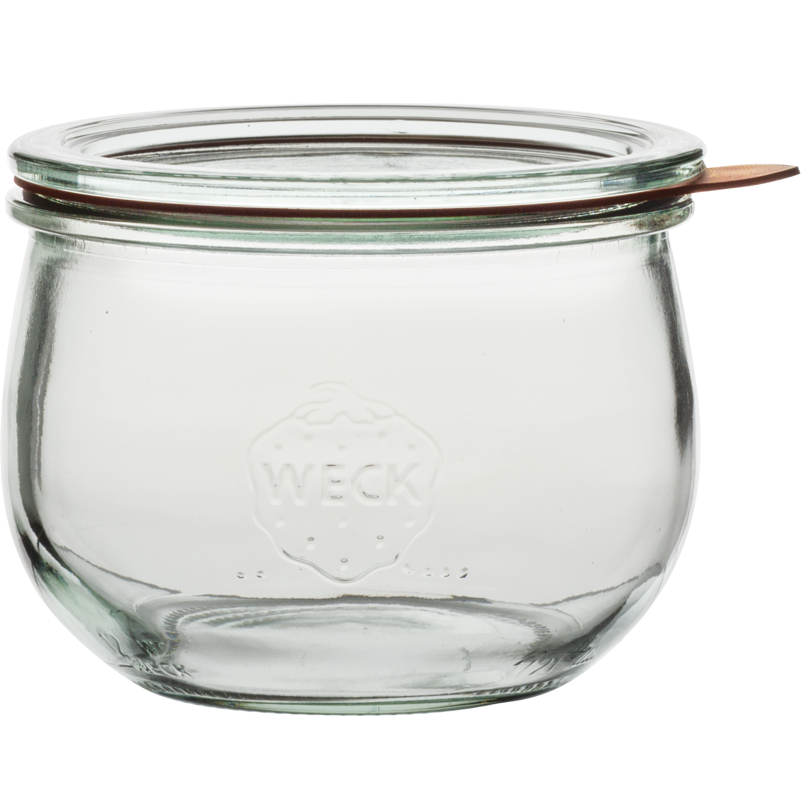 Einkochglas 500 ml Tulpe 4-tlg. mit Deckel, Ring und Klammern