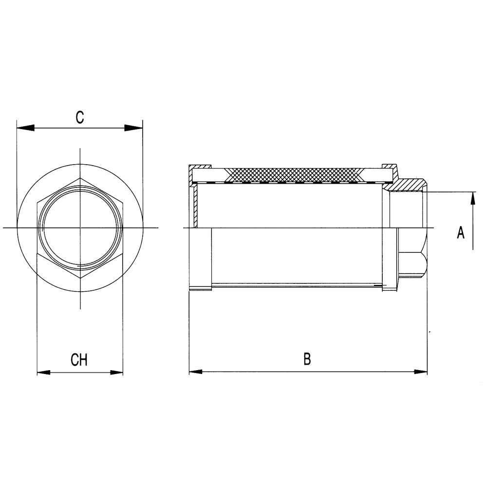 Saugfilter 90 Micron für Tankeinbau