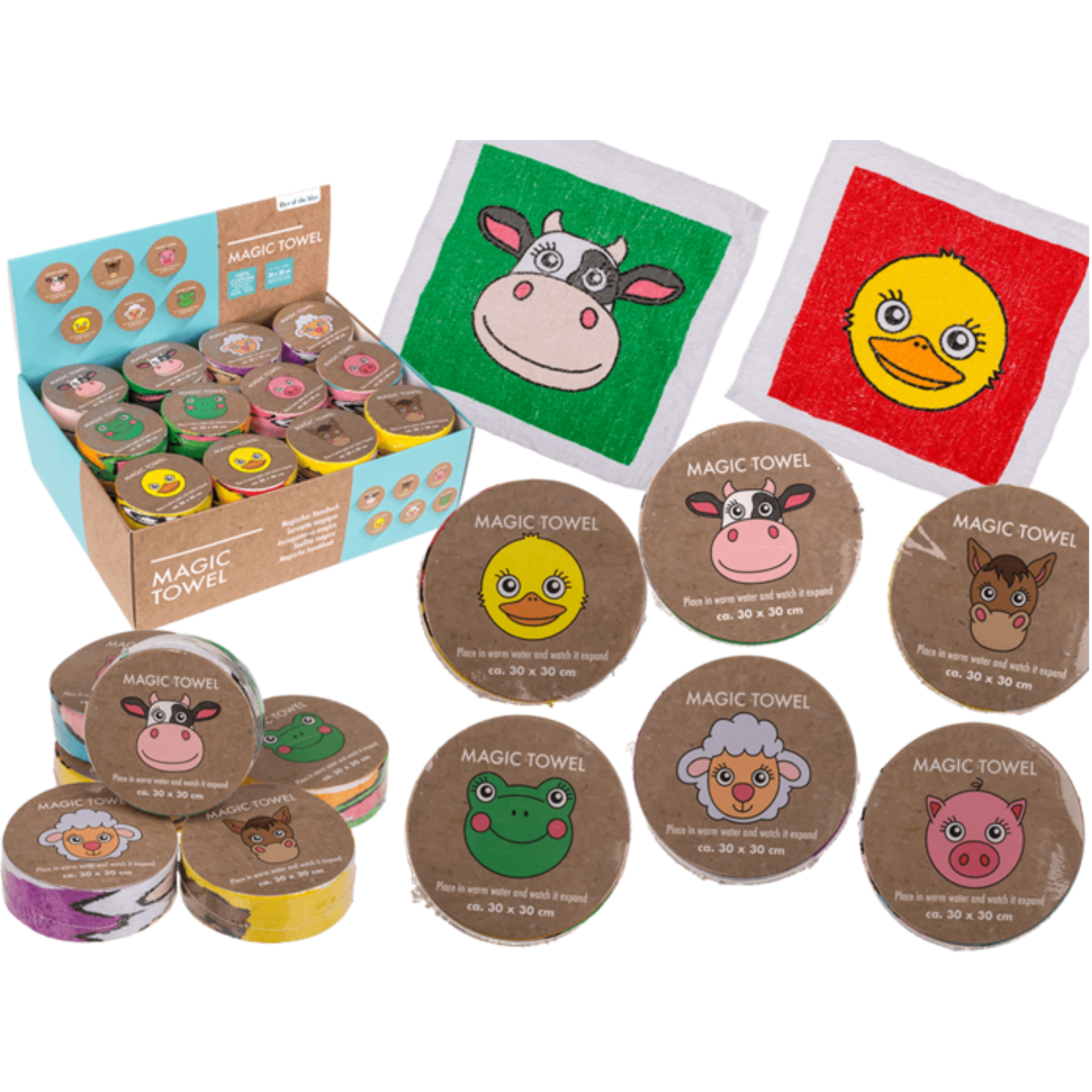 Magisches Handtuch Farmtiere