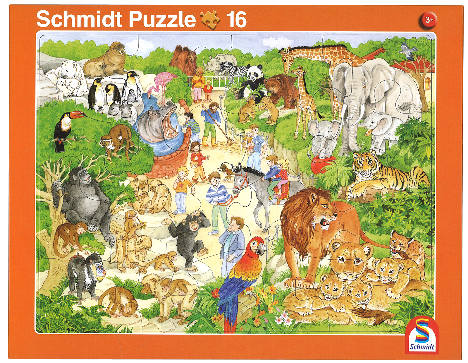 Rahmenpuzzle - Zoo und Bauernhof - 2er Set