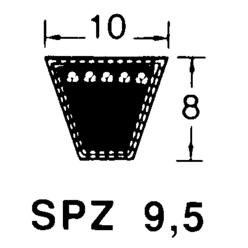 Keilriemen SPZ  987Lw  949Li