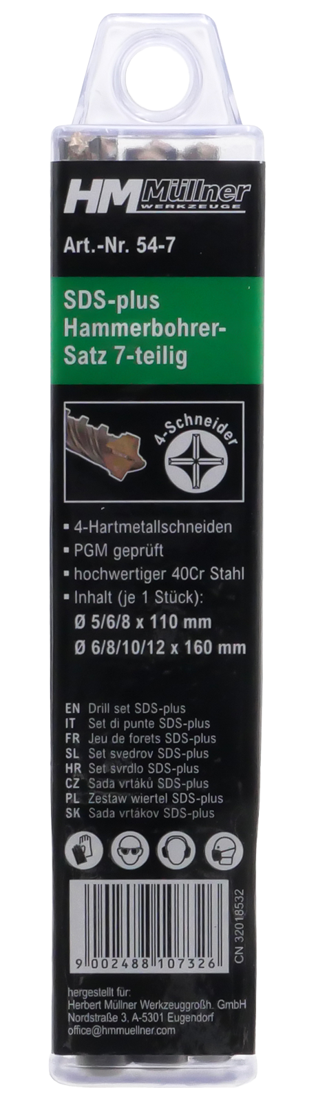 Bohrersatz SDS - Plus 4S 7tlg