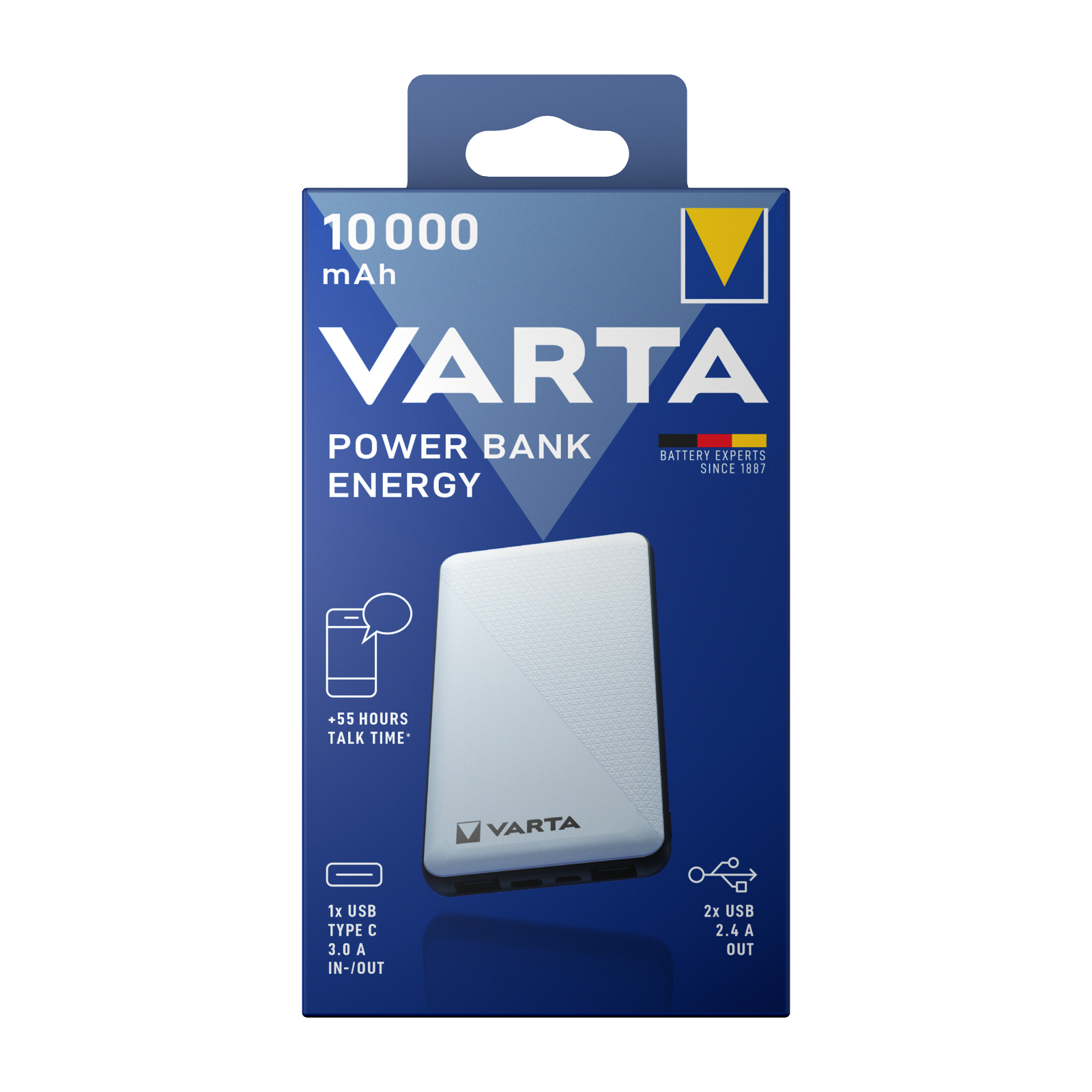 Power Bank Energy 10000 mAh inkl Ladekabel