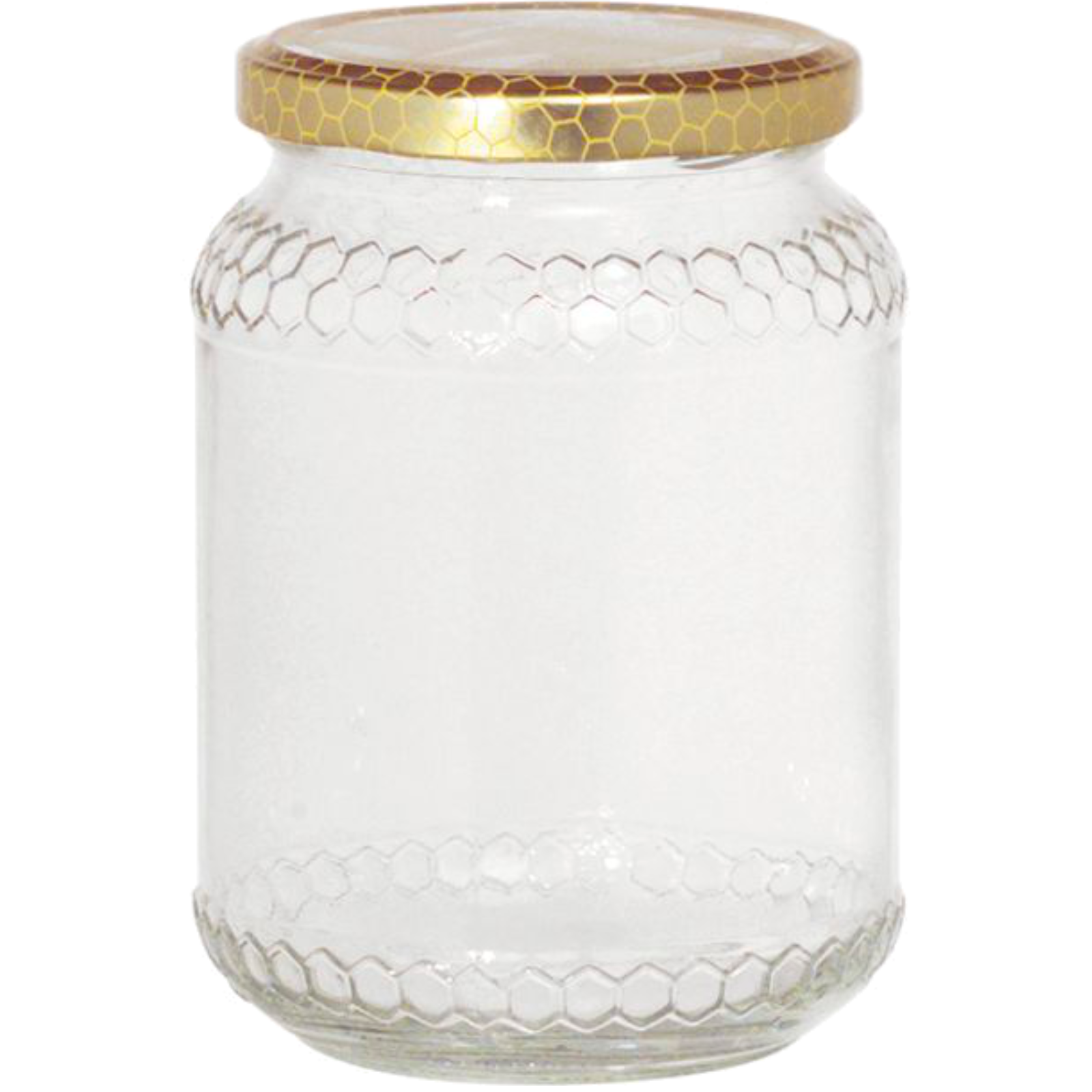 Honigglas 6tlg. Set mit Wabendeckel