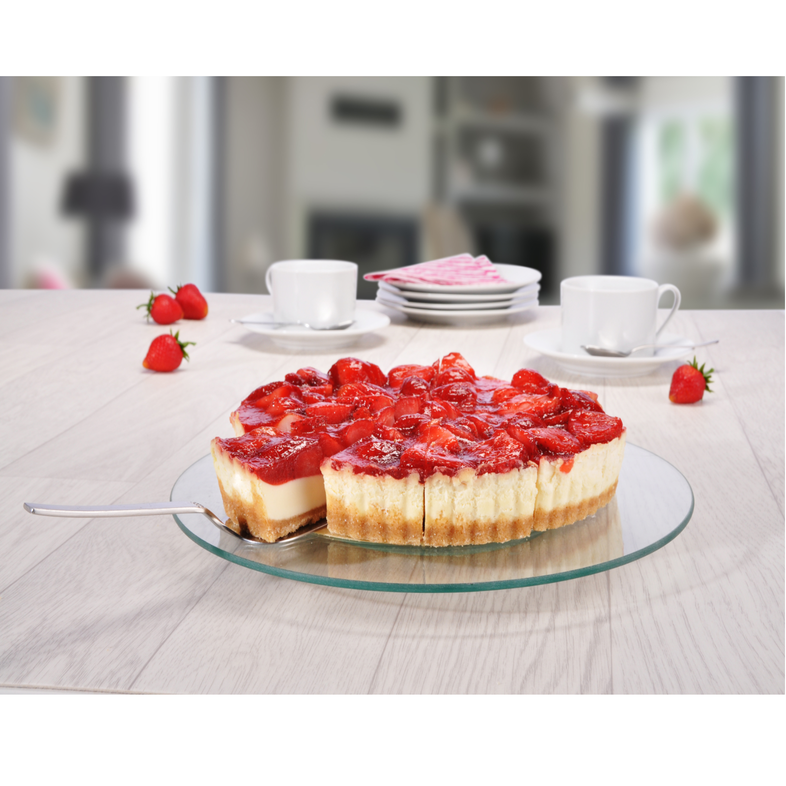 Kuchenservierplatte drehbar 
