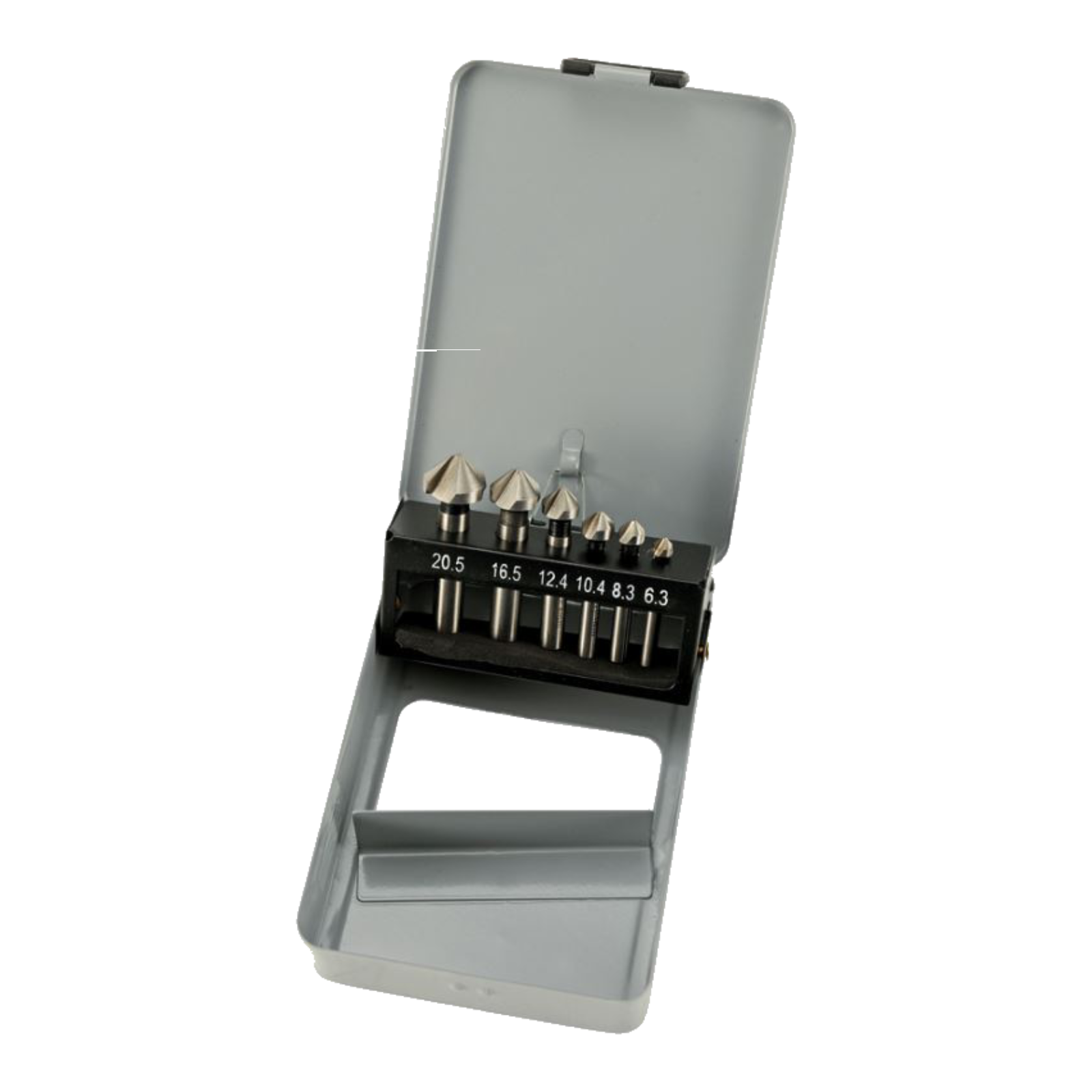 Kegelsenkersatz 6-tlg. HSS Metallkassette