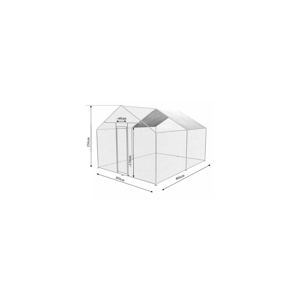 Heimtiergehege 3 x 4 x 2,5 m