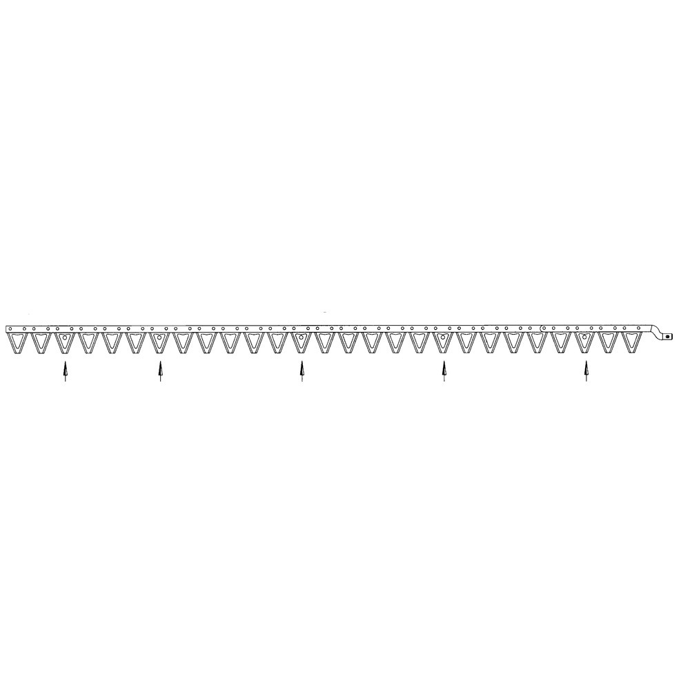 Mähmesser zu Mähtrac mit Bidux-Mähwerk und Reckschwingenantrieb