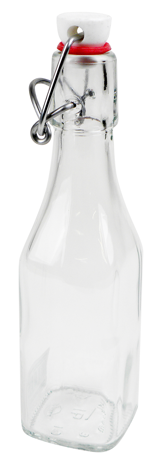 Bügelverschlußflasche vierkantig