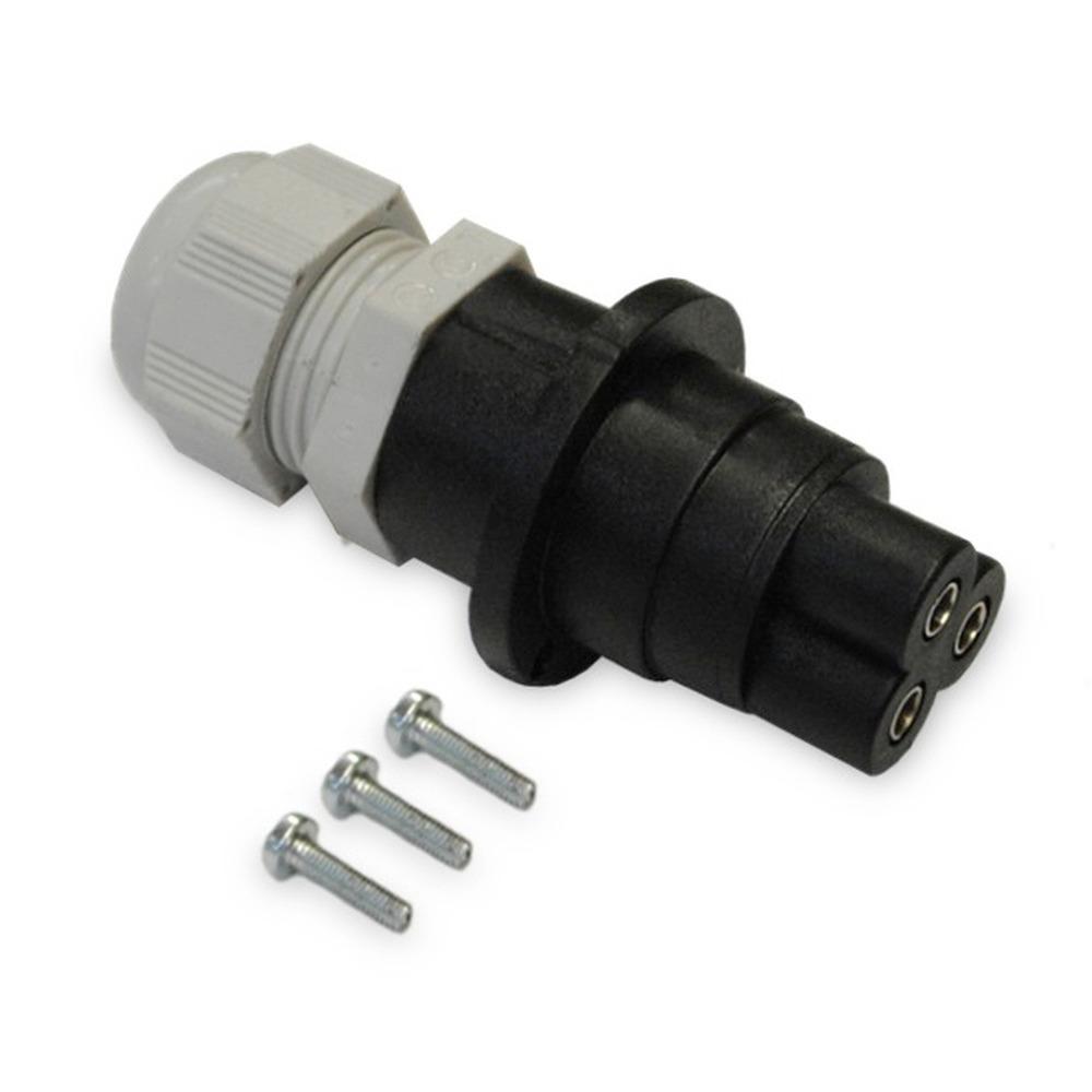 Elektrostecker 3-polig 1/2 Zoll DN13