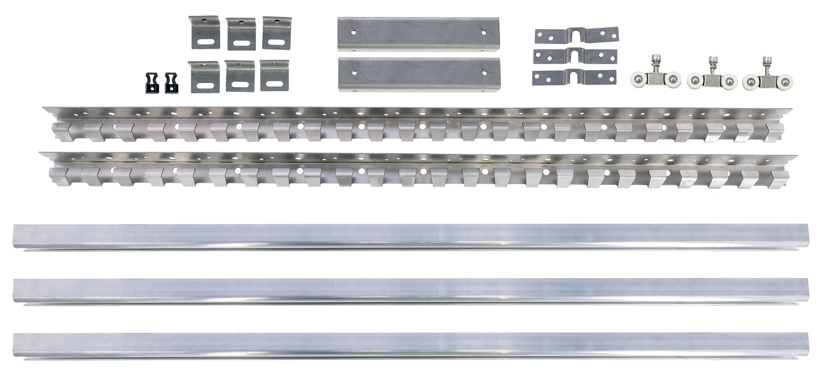 Système de fixation pour rideau à bandes coulissant latéralement
