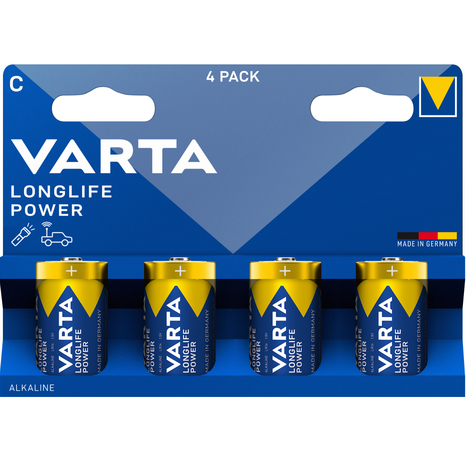 Longlife POWER C, 4 Stück – Leistungsstarke Energie