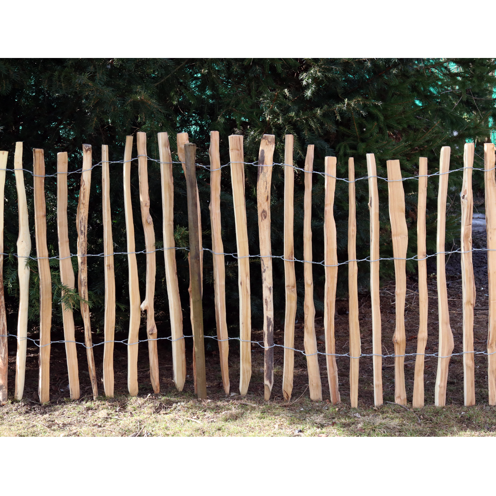 Staketenzaun Robinie 120 cm 10 Meter