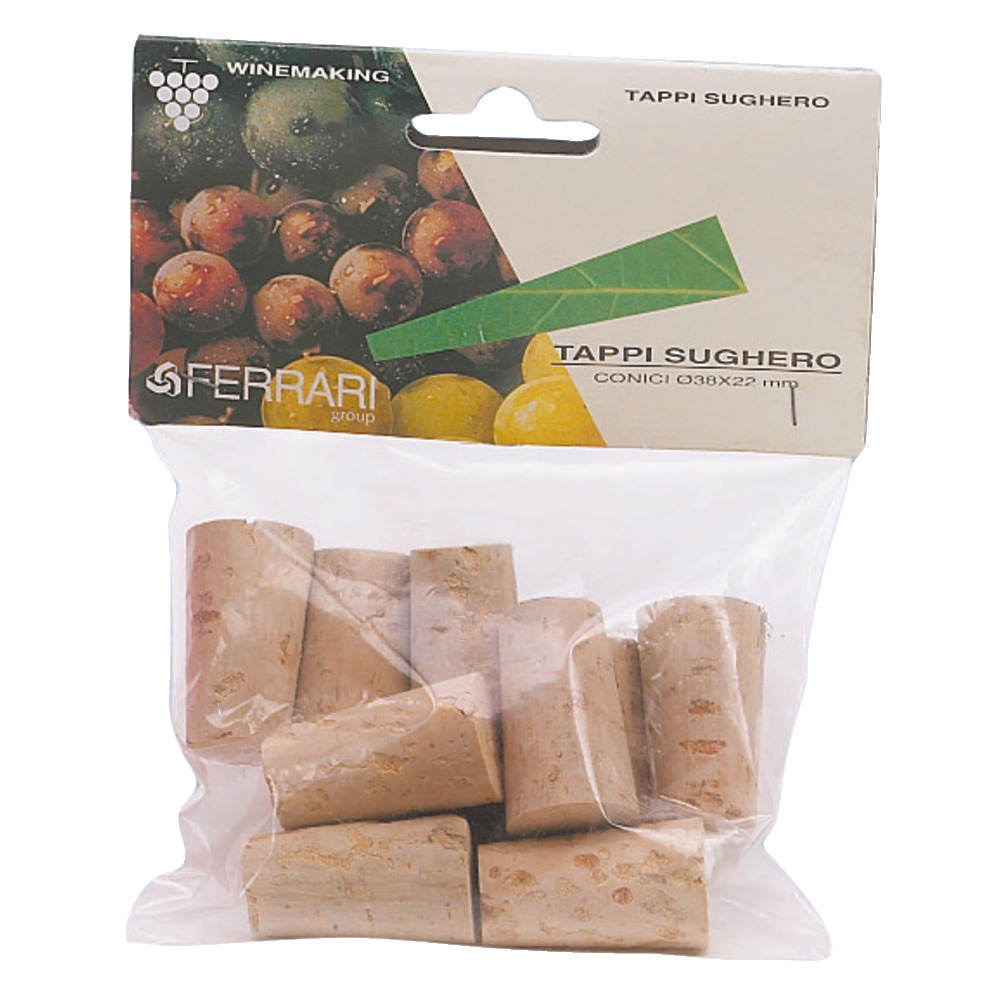 Natural cork conical