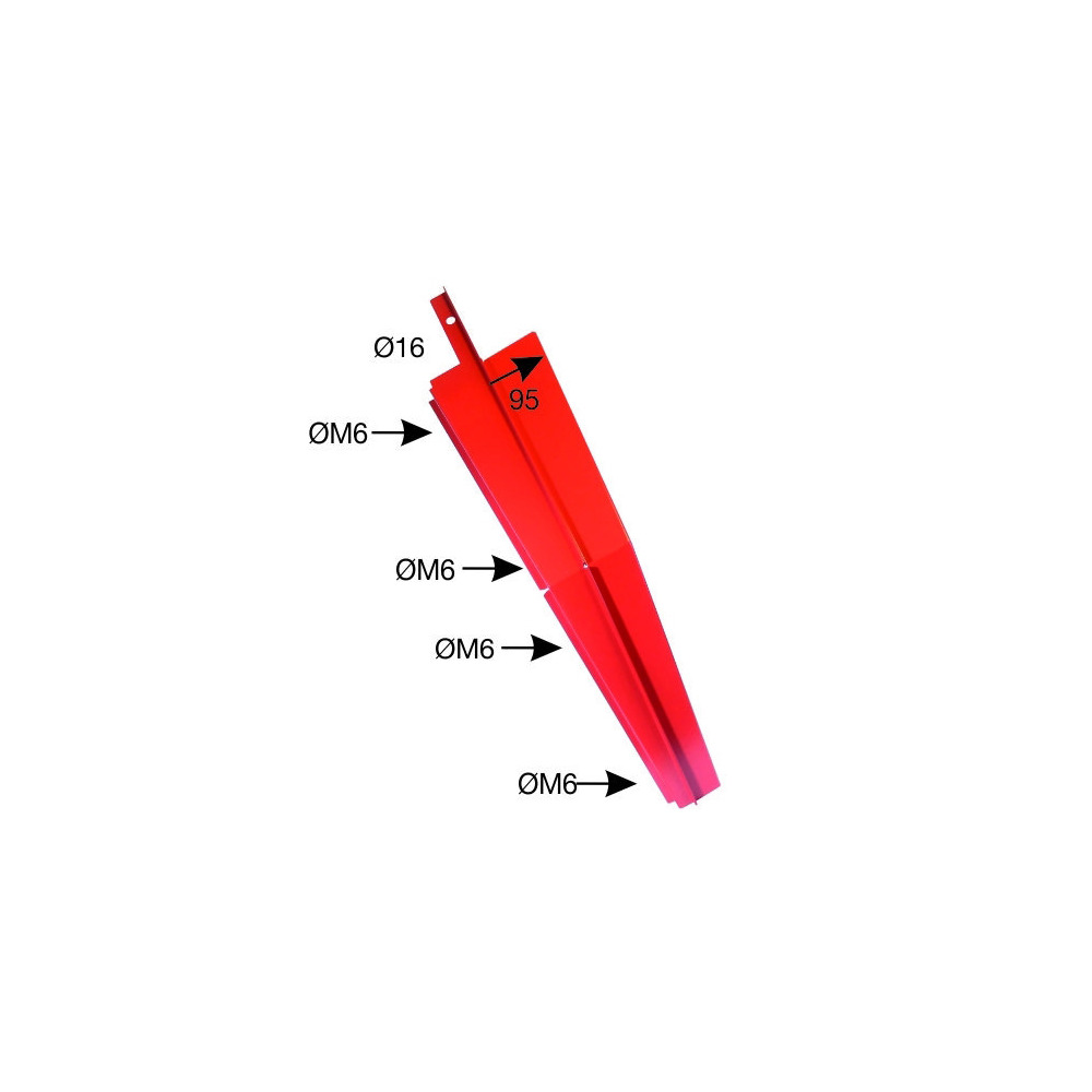 Kotflügel vorne links, Breite 95mm, Passend zu Steyr 8045-8095
