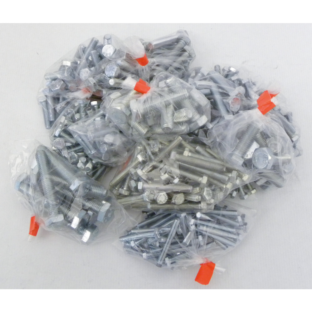 Hexagonal steel screws assortment