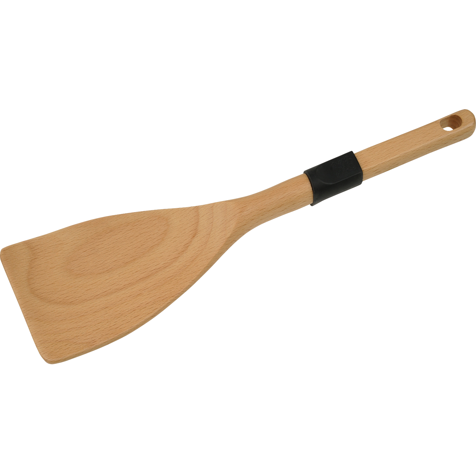 Pfannenwender aus Holz mit Anti Rutsch Ring 