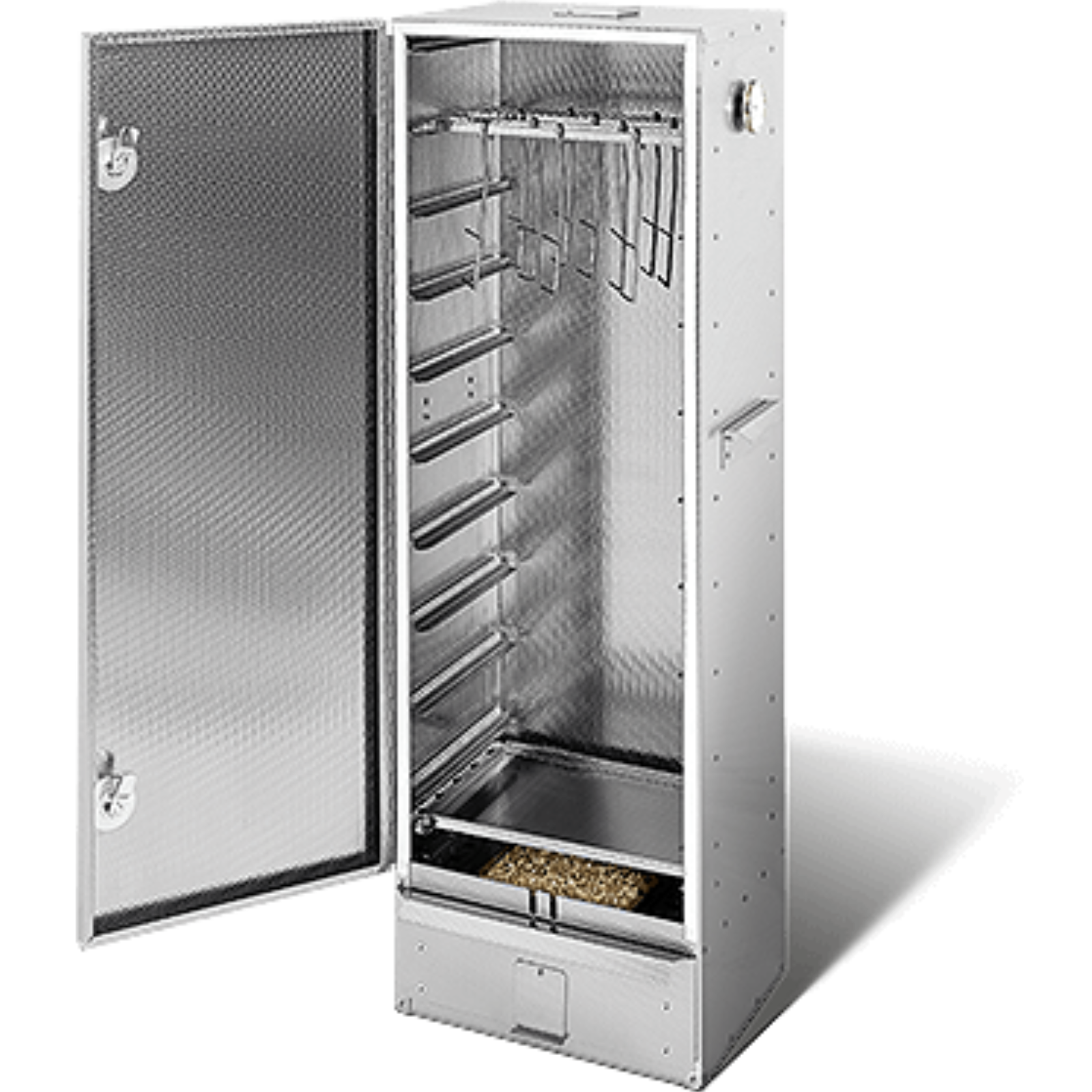 Smoki Räucherofen 120x39x33 cm  aluminiertes Stahlblech, ohne Fenster