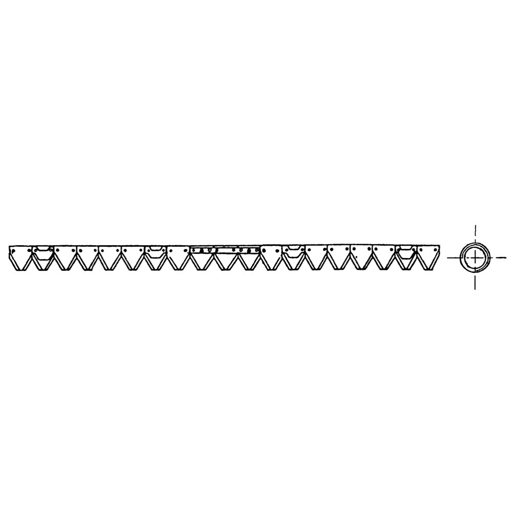Mähmesser Reform zu Type 116, 206, 216, 316, 416,  621, 626, 631, 641, 741, 746, 747, M2, M3, M3D, M8 ab BJ 88, 621, mit Gewindelöcher M8, Lochabstand 152 mm