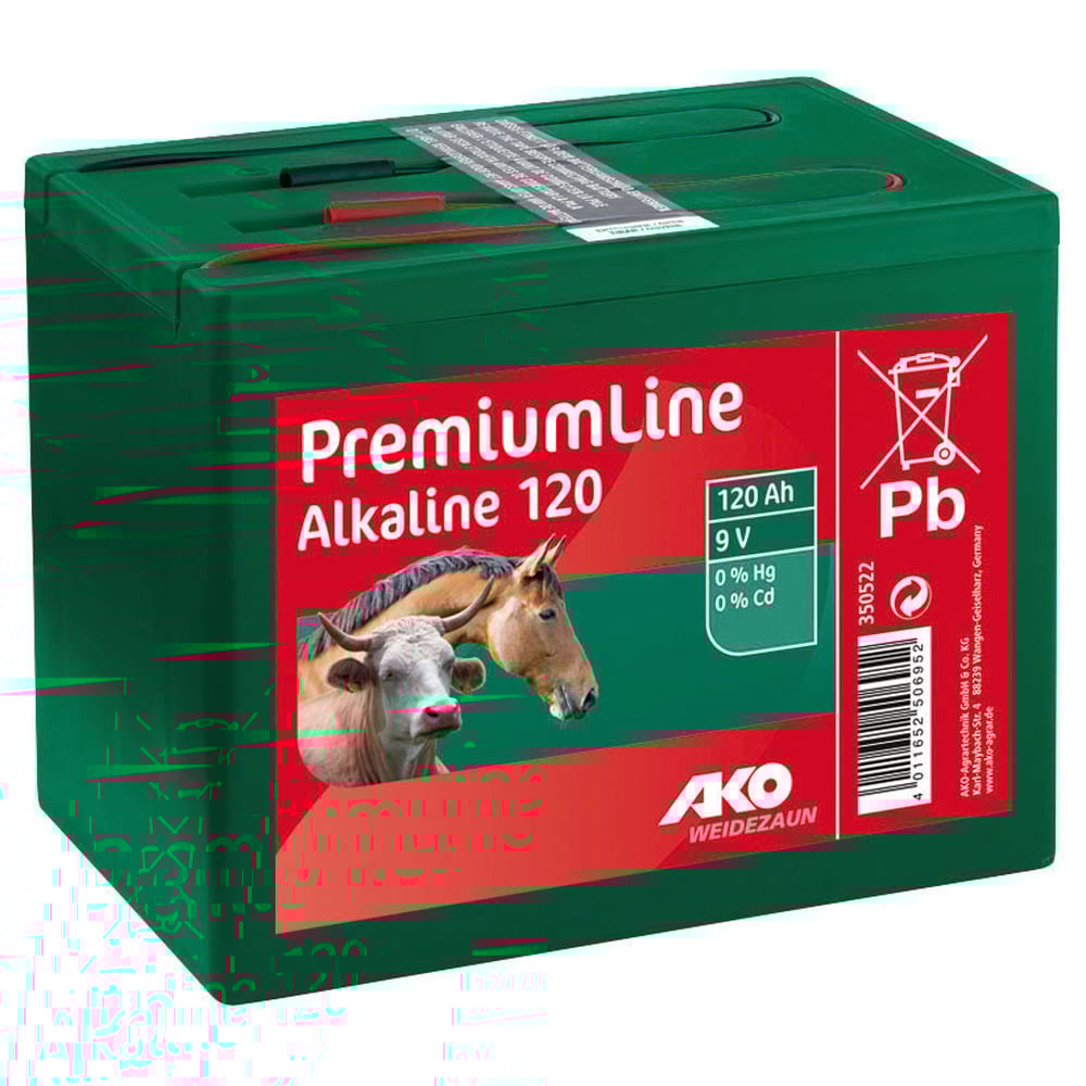 Weidezaunbatterie Alkaline 9 V, 120 Ah