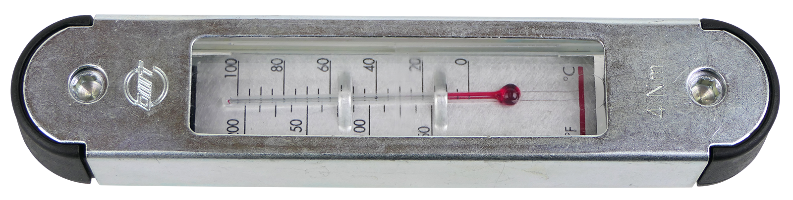 Ölstandsanzeige für Hydrauliköltanks mit Temperaturanzeige, Lochabstand 127mm, Anzeige Min und Max