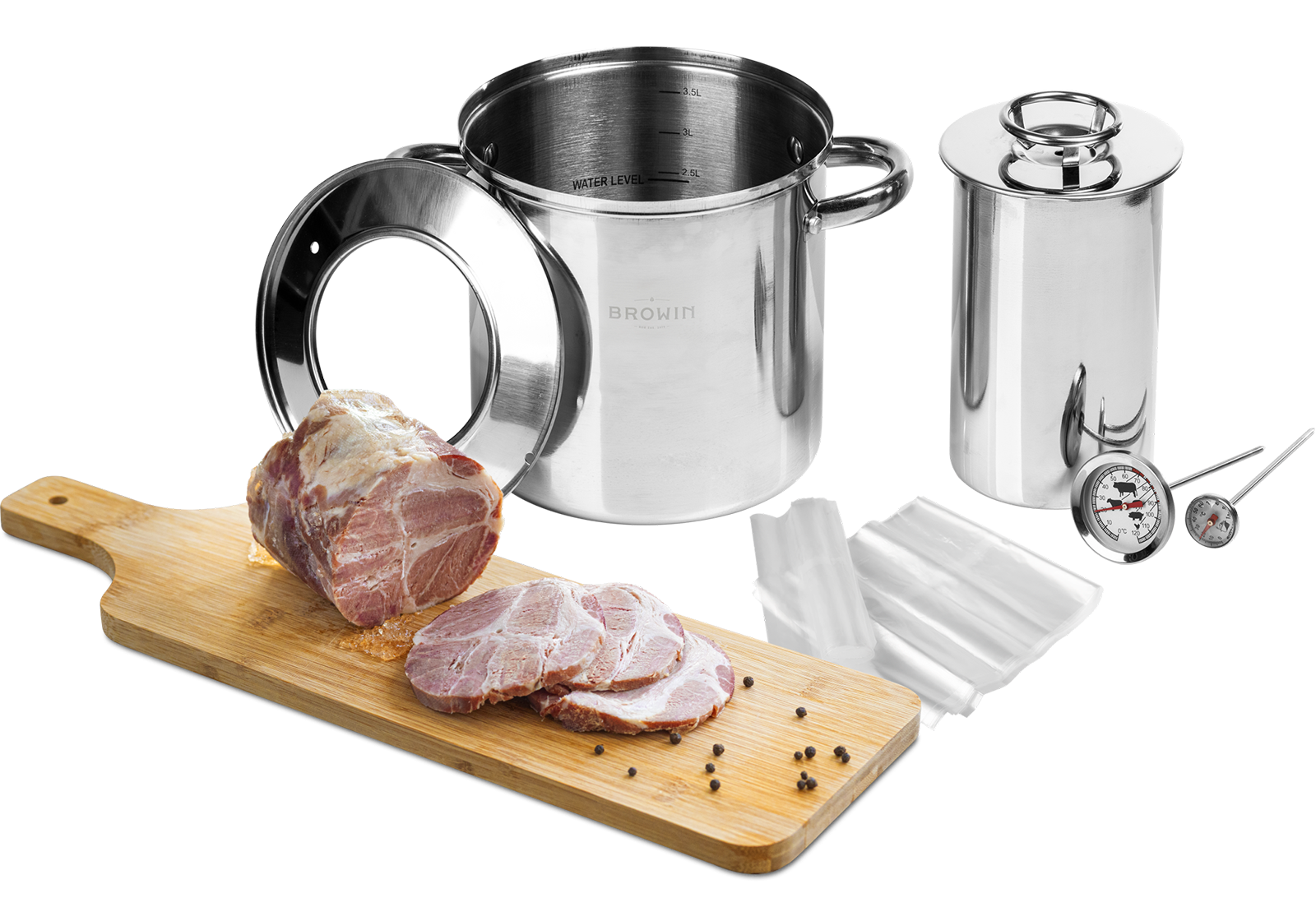 Cuoci prosciutto in acciaio inox