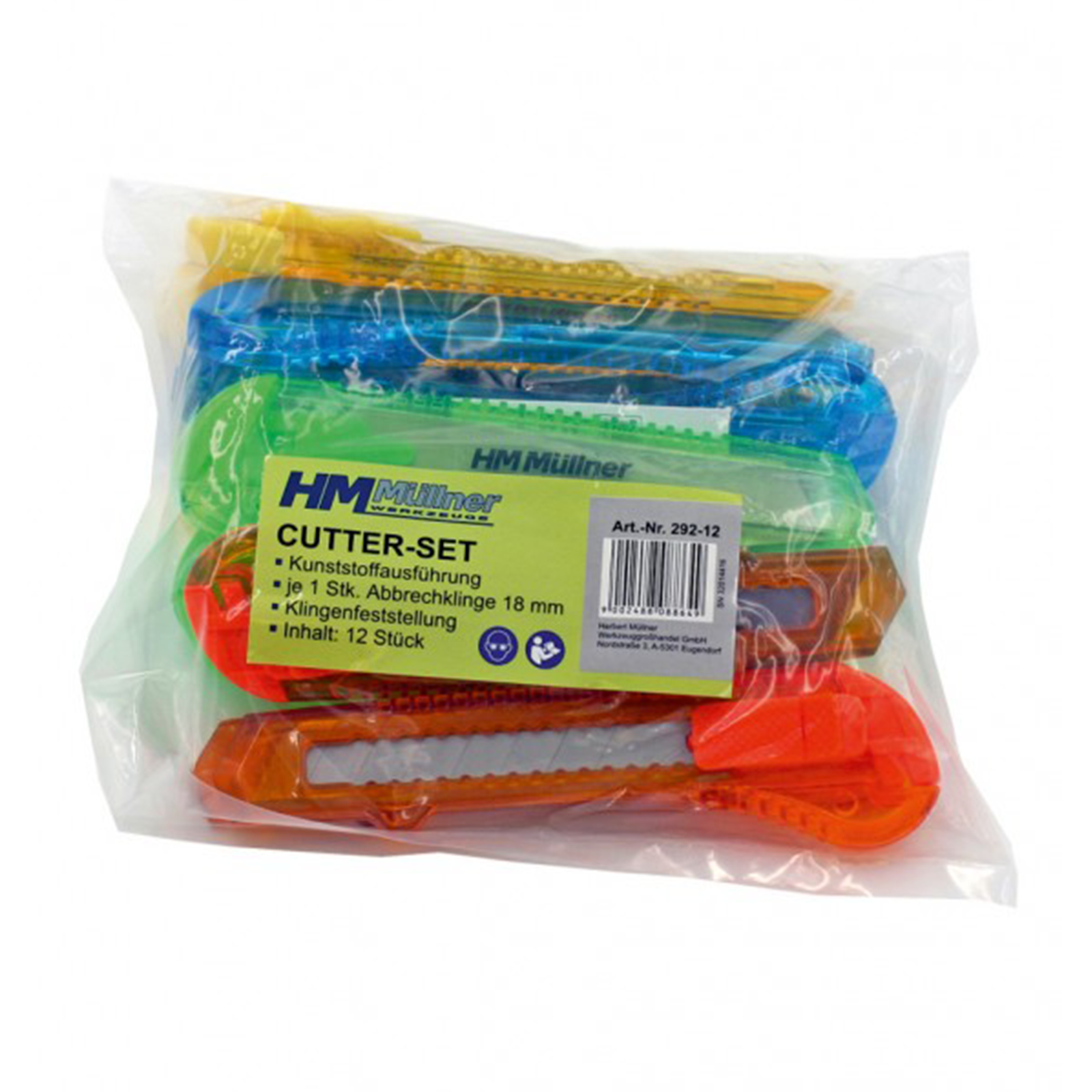Cuttergarnitur 12-tlg. PVC