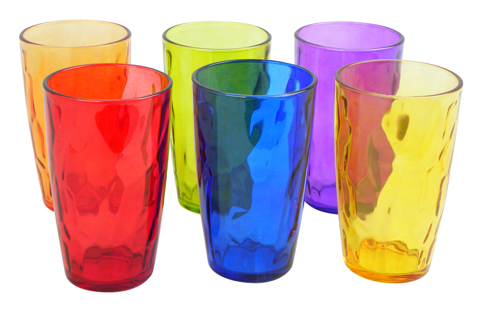 Trinkgläser 6er Set bunt