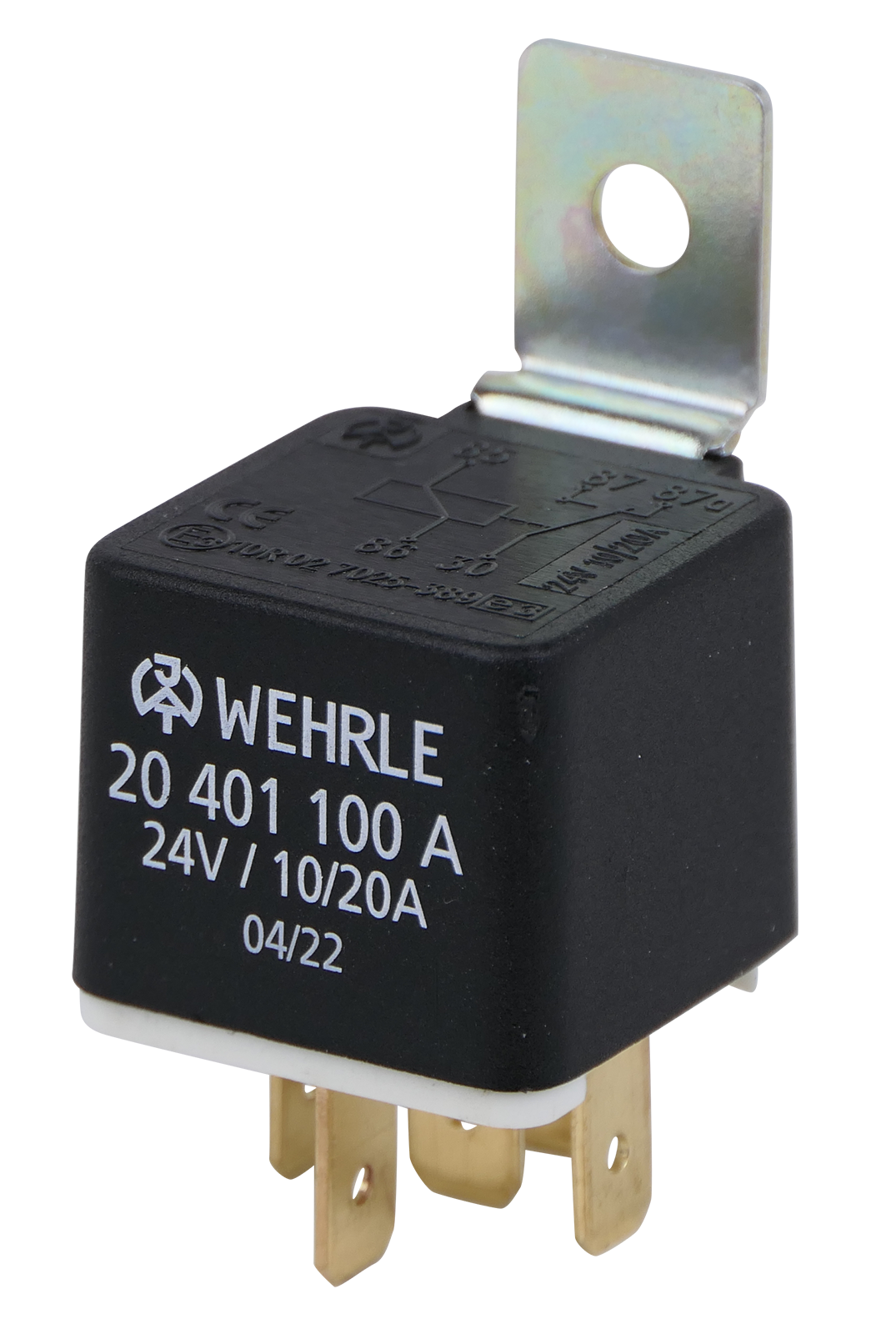 Relais de mise en marche 24V 10/20A, contact inverseur