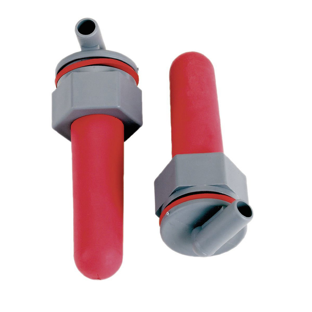 Screw valve with suction cup, 2 pieces.