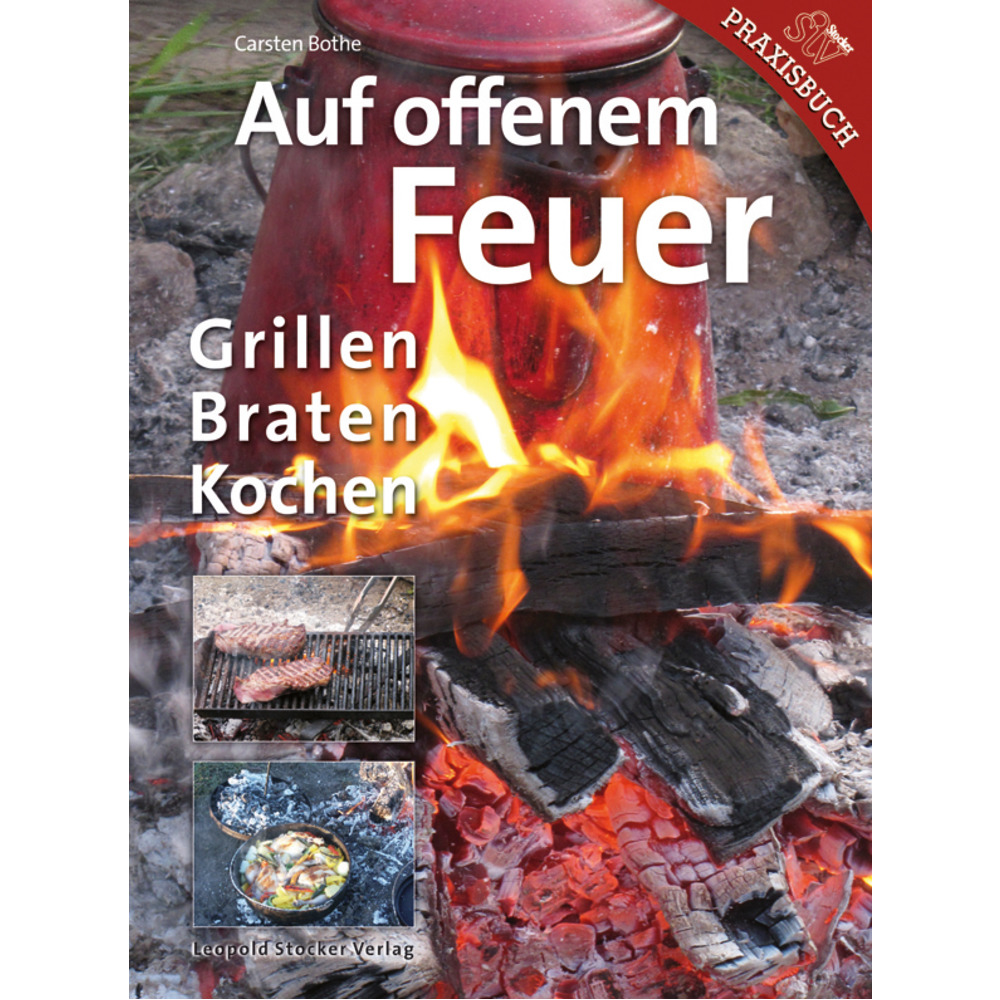 Auf offenem Feuer Grillen-Braten-Kochen