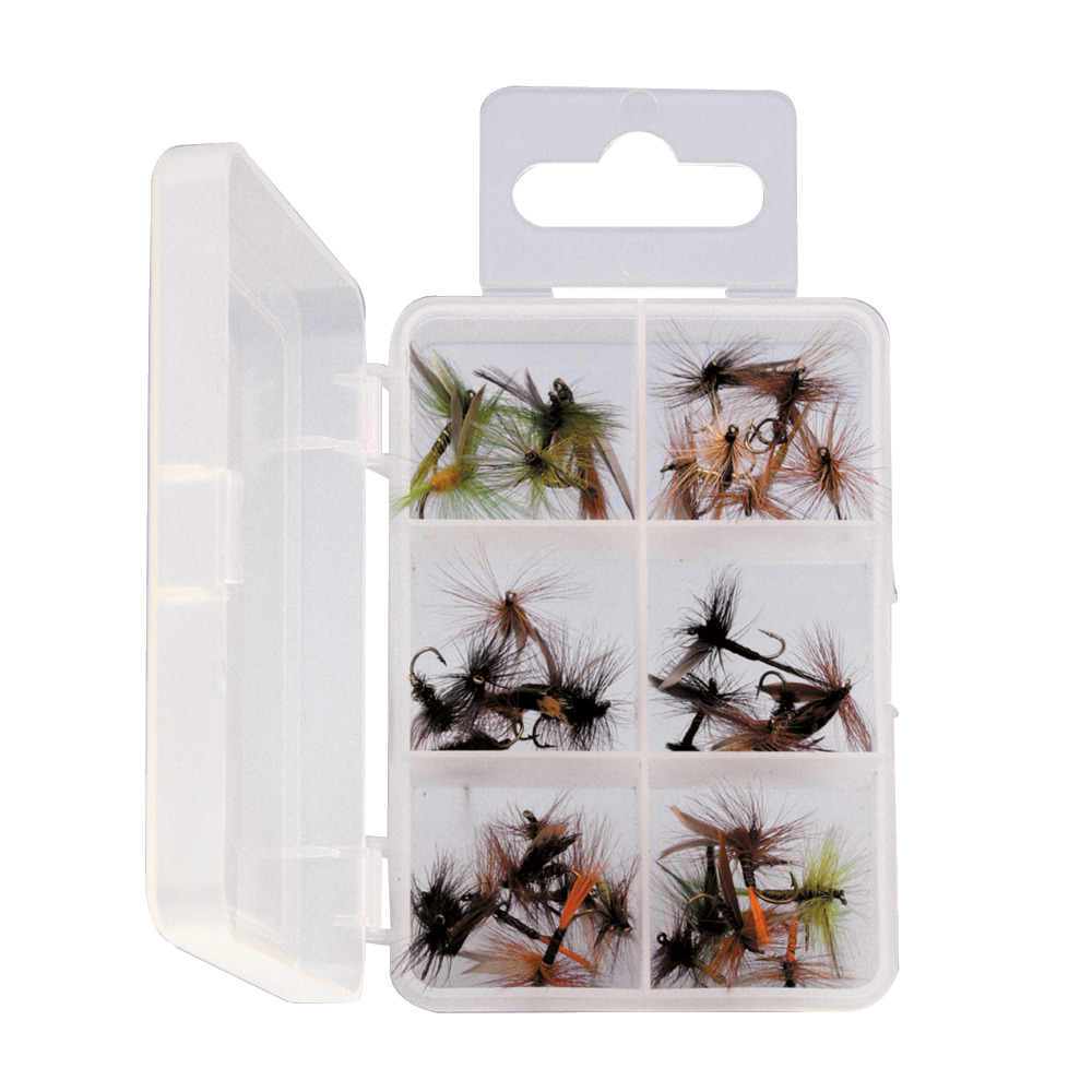 Assortimento di mosche secche