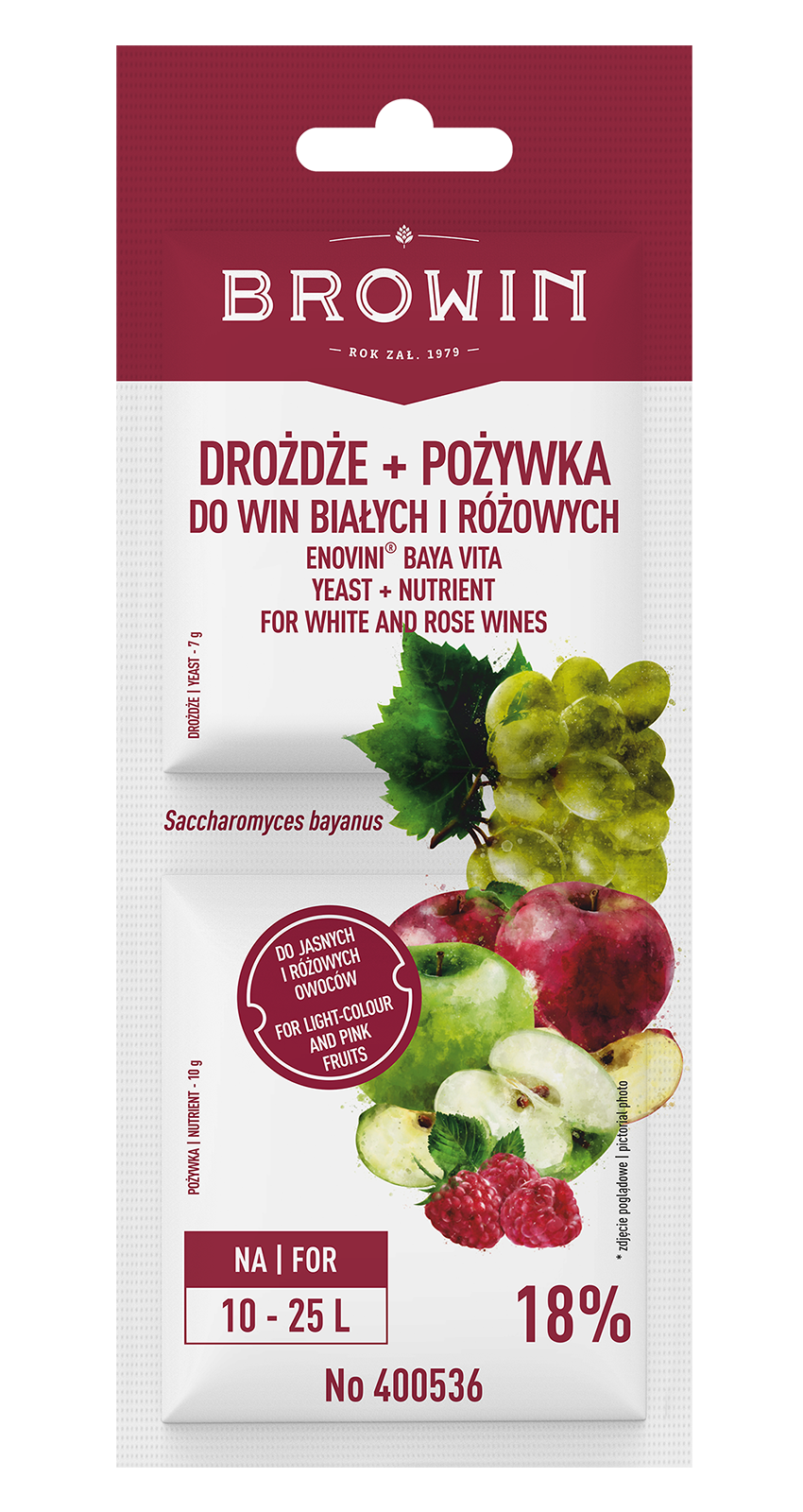 ​​Fermentierungsset für Weißweine und Roseweine.