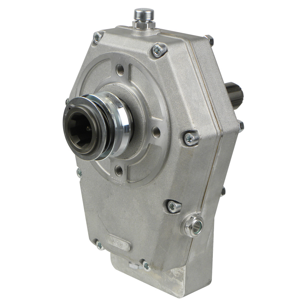 Übersetzungsgetriebe für Hydraulikpumpen mit Aufsteck-Schnellverschluss und Durchtrieb 1 3/8 x 6