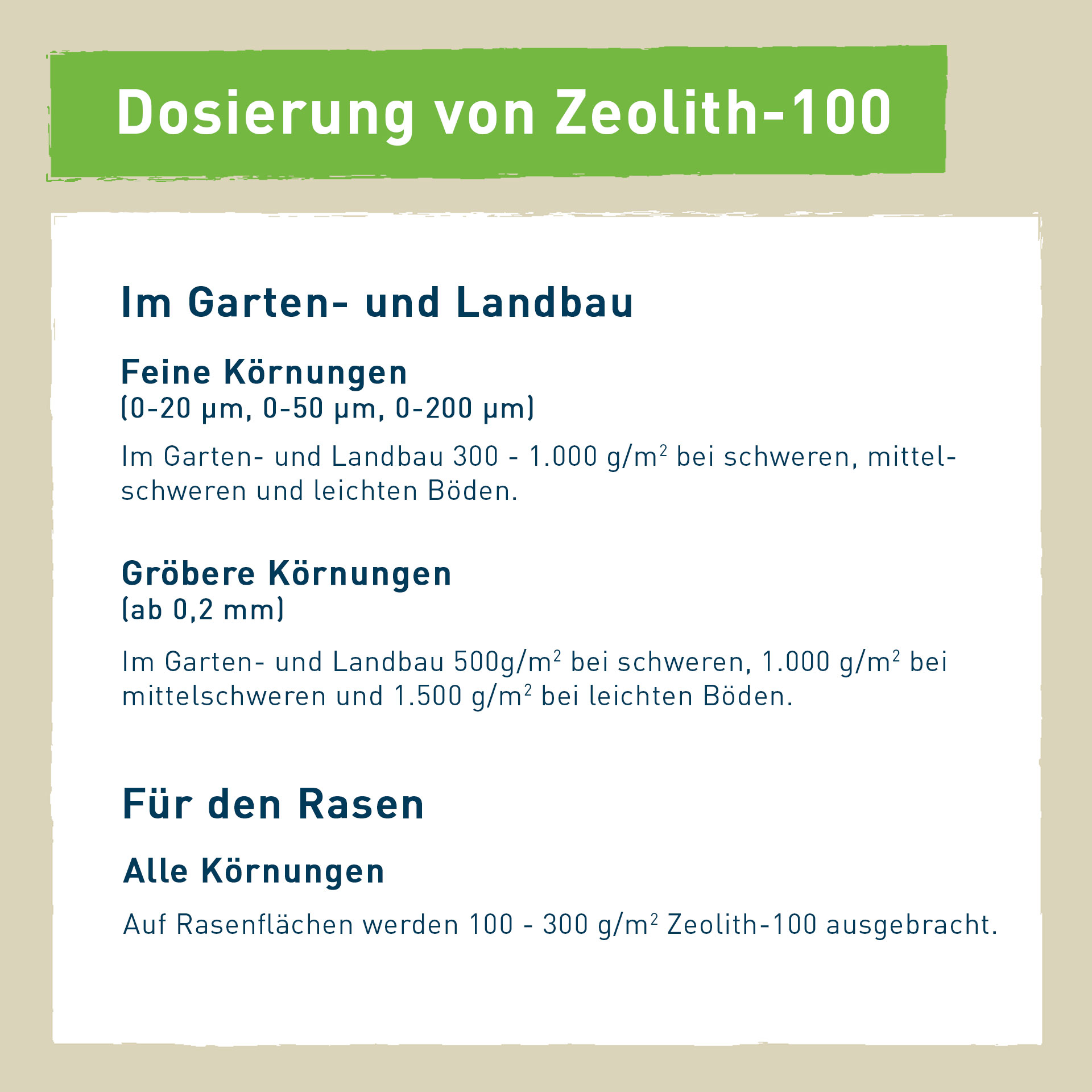 Zeolith-100 1,0-2,5 mm - 25 kg Sack
