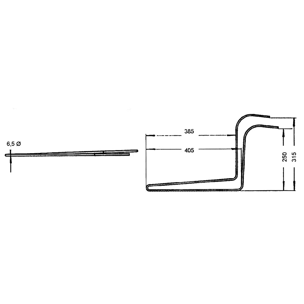 Tine long to Bautz 6.5mm