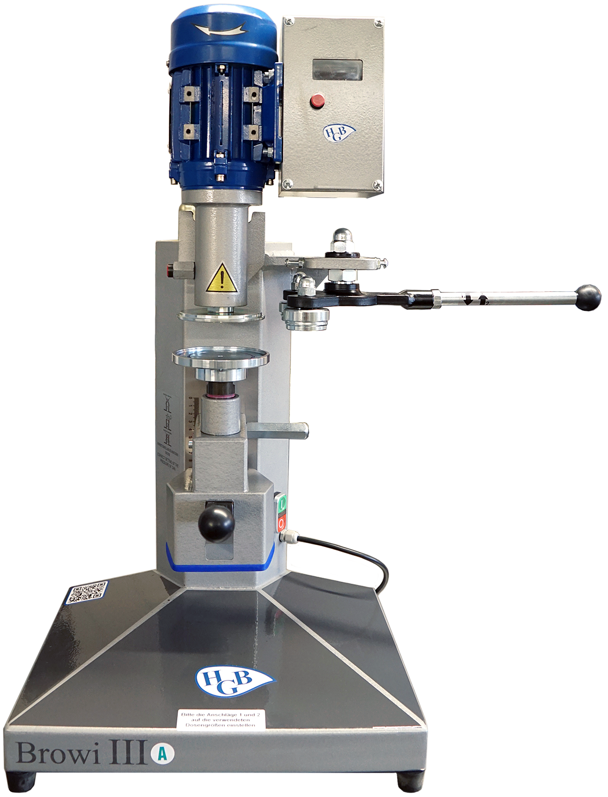 Dosenverschlussmaschine Browi 3A - mit Drehzahlregelung