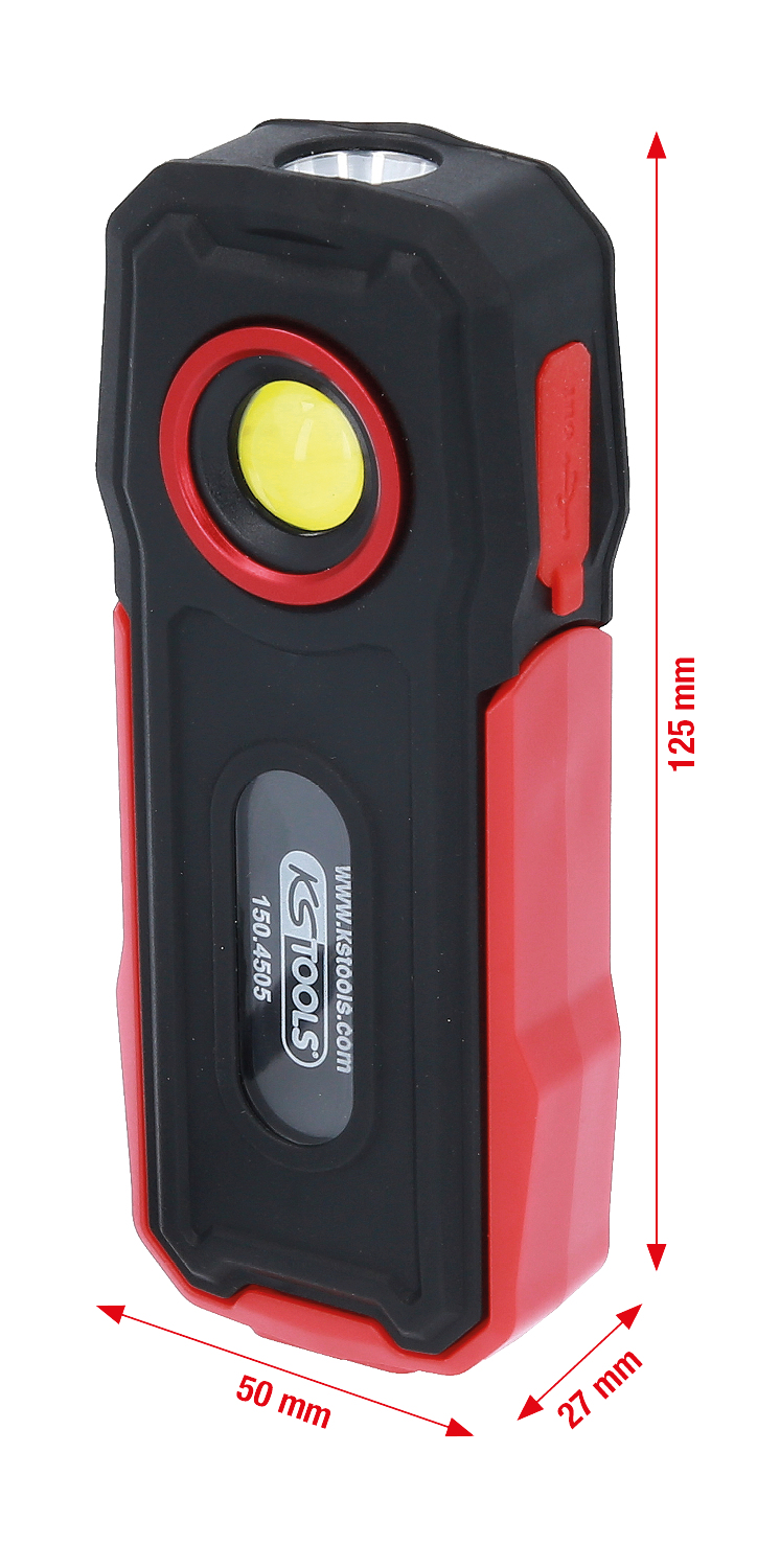 Werkstatt Handlampe 300 Lumen mobil, knickbar