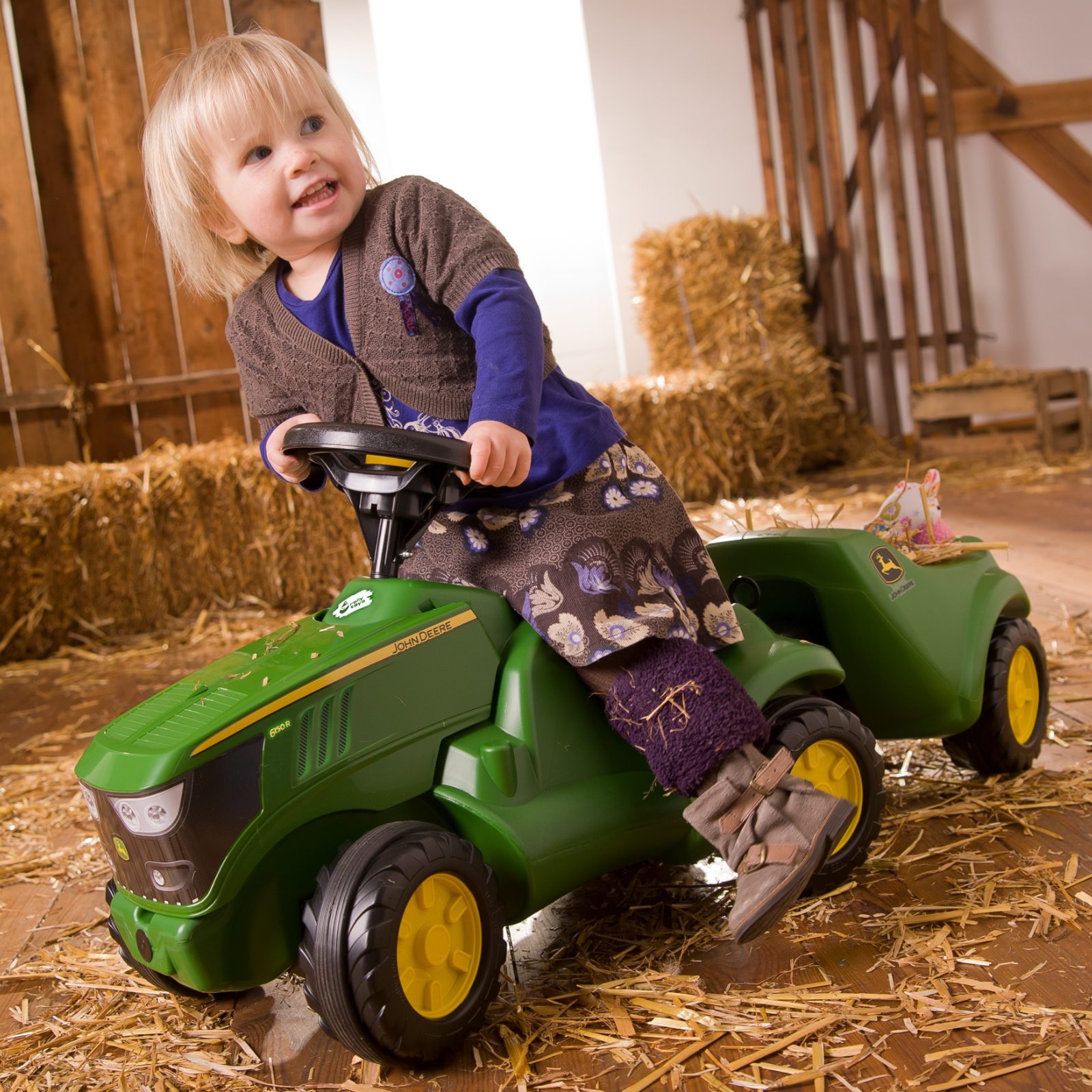 SET Minitrac John Deere +Anhänger