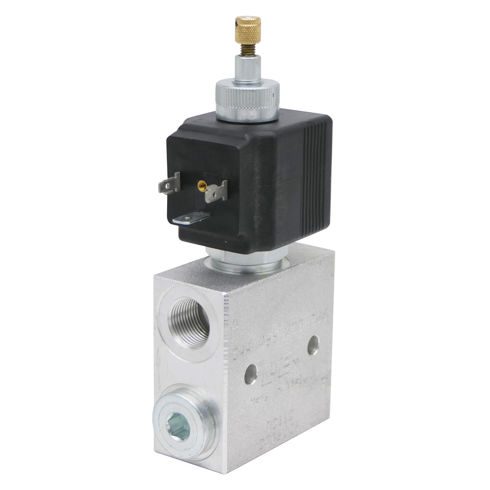 Vanne à 2/2 sièges pour installation en canalisation - position de base normalement ouverte