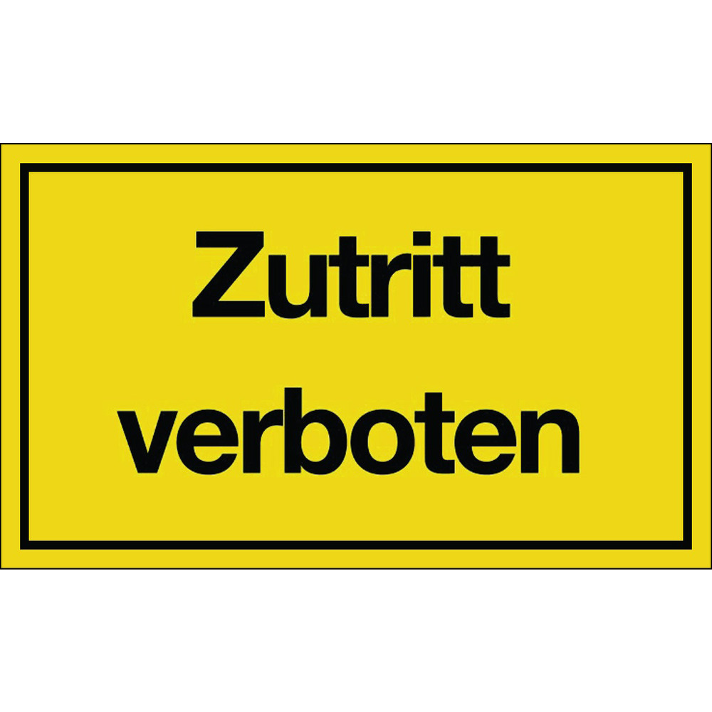 Warntafel Zutritt verboten-FA102911