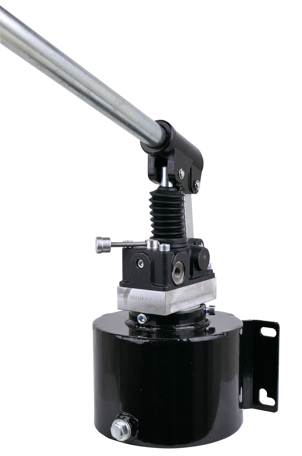 Hydraulische Handpumpe mit Tank, doppeltwirkend mit 4-3 Wegeventil
