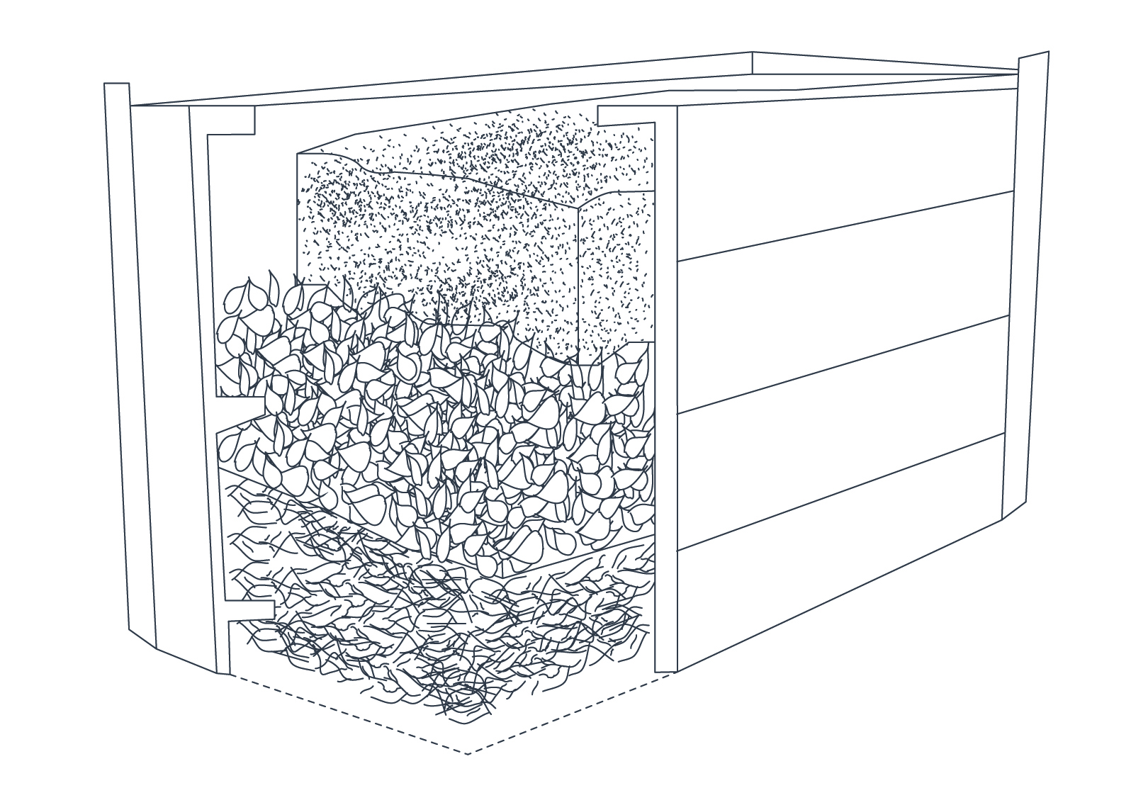 Hochbeet Terra grau
